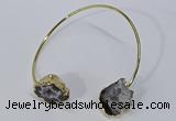 CGB880 13*18mm - 20*25mm freeform druzy agate gemstone bangles