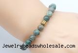 CGB8847 8mm, 10mm African turquoise & drum hematite power beads bracelets