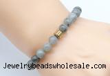 CGB8849 8mm, 10mm labradorite & drum hematite power beads bracelets