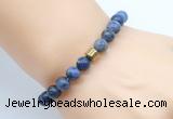 CGB8855 8mm, 10mm sodalite & drum hematite power beads bracelets