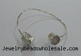 CGB888 12mm - 14*15mm freeform druzy agate gemstone bangles