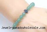 CGB8893 8mm, 10mm green aventurine & cross hematite power beads bracelets