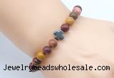 CGB8905 8mm, 10mm mookaite & cross hematite power beads bracelets