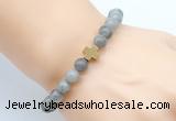 CGB8909 8mm, 10mm labradorite & cross hematite power beads bracelets