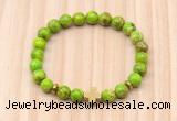 CGB8933 8mm, 10mm green sea sediment jasper, cross & rondelle hematite beaded bracelets