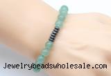 CGB8953 8mm, 10mm green aventurine & rondelle hematite beaded bracelets