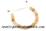 CGB9105 8mm, 10mm yellow aventurine & rondelle hematite adjustable bracelets