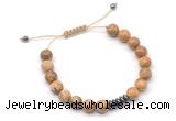 CGB9110 8mm, 10mm picture jasper & rondelle hematite adjustable bracelets