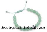 CGB9143 8mm, 10mm green aventurine & cross hematite adjustable bracelets