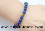 CGB9242 8mm, 10mm lapis lazuli & drum hematite power beads bracelets