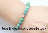 CGB9267 8mm, 10mm grass agate & drum hematite power beads bracelets