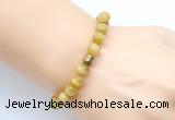 CGB9274 8mm, 10mm golden tiger eye & drum hematite power beads bracelets