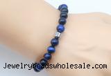 CGB9282 8mm, 10mm blue tiger eye & drum hematite power beads bracelets