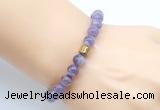 CGB9287 8mm, 10mm dogtooth amethyst & drum hematite power beads bracelets