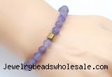 CGB9302 8mm, 10mm matte amethyst & drum hematite power beads bracelets