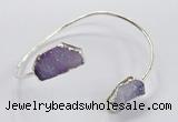 CGB949 13*18mm - 15*20mm freeform druzy agate bangles wholesale