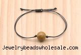 CGB9926 Fashion 12mm wooden jasper adjustable bracelet jewelry