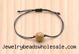 CGB9927 Fashion 12mm picture jasper adjustable bracelet jewelry