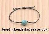 CGB9930 Fashion 12mm blue sea sediment jasper adjustable bracelet jewelry