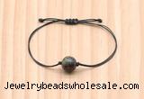 CGB9934 Fashion 12mm dragon blood jasper adjustable bracelet jewelry