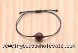 CGB9945 Fashion 12mm mahogany obsidian adjustable bracelet jewelry