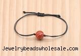 CGB9957 Fashion 12mm red banded agate adjustable bracelet jewelry