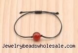 CGB9964 Fashion 12mm red agate adjustable bracelet jewelry