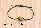 CGB9967 Fashion 12mm golden tiger eye adjustable bracelet jewelry