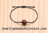 CGB9969 Fashion 12mm red tiger eye adjustable bracelet jewelry