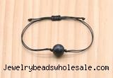 CGB9970 Fashion 12mm blue tiger eye adjustable bracelet jewelry