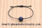 CGB9973 Fashion 12mm blue tiger eye adjustable bracelet jewelry