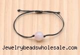 CGB9991 Fashion 12mm rose quartz adjustable bracelet jewelry