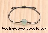 CGB9998 Fashion 12mm green fluorite adjustable bracelet jewelry