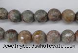 CGG12 15.5 inches 8mm faceted round ghost gemstone beads wholesale