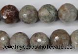 CGG16 15.5 inches 14mm faceted round ghost gemstone beads wholesale