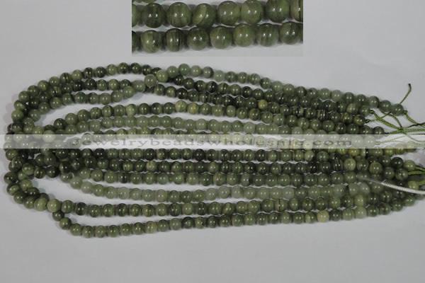 CGH02 15.5 inches 6mm round green hair stone beads wholesale