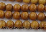 CGJ302 15.5 inches 8mm round goldstone jade beads wholesale