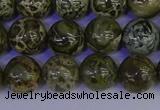 CGJ353 15.5 inches 10mm round green bee jasper beads wholesale