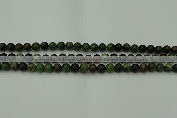 CGJ400 15.5 inches 4mm round green jade beads wholesale