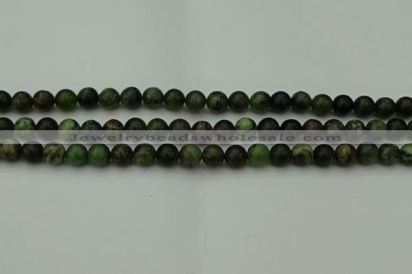 CGJ402 15.5 inches 8mm round green jade beads wholesale