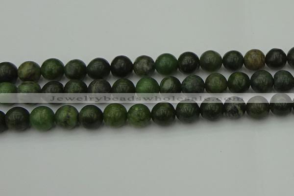 CGJ405 15.5 inches 14mm round green jade beads wholesale