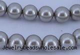 CGL172 10PCS 16 inches 4mm round dyed glass pearl beads wholesale