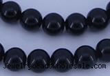 CGL282 10PCS 16 inches 4mm round dyed glass pearl beads wholesale