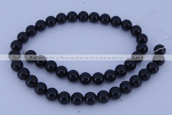 CGL286 5PCS 16 inches 12mm round dyed glass pearl beads wholesale