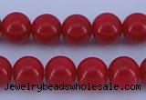 CGL848 10PCS 16 inches 4mm round heated glass pearl beads wholesale