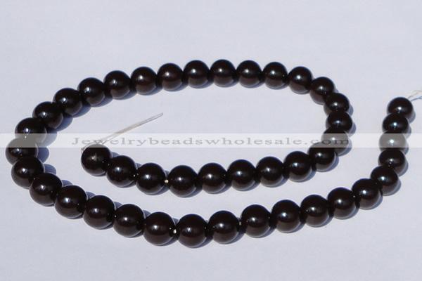 CGL899 5PCS 16 inches 10mm round heated glass pearl beads wholesale