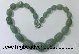 CGN129 22 inches 10*14mm - 20*30mm nuggets green aventurine necklaces