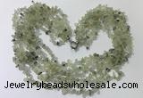 CGN722 19.5 inches stylish 6 rows prehnite chips necklaces