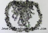 CGN828 20 inches stylish amethyst & prehnite statement necklaces