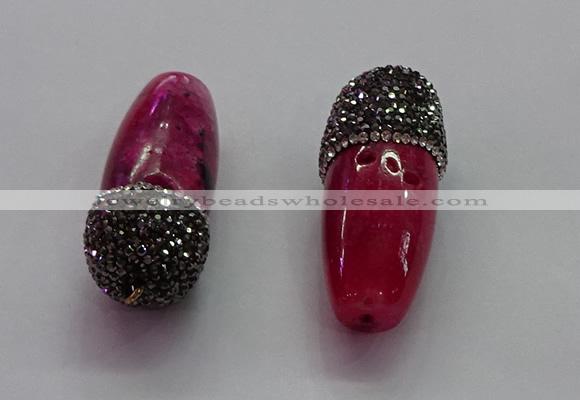 CGP1516 20*44mm agate gemstone pendants wholesale